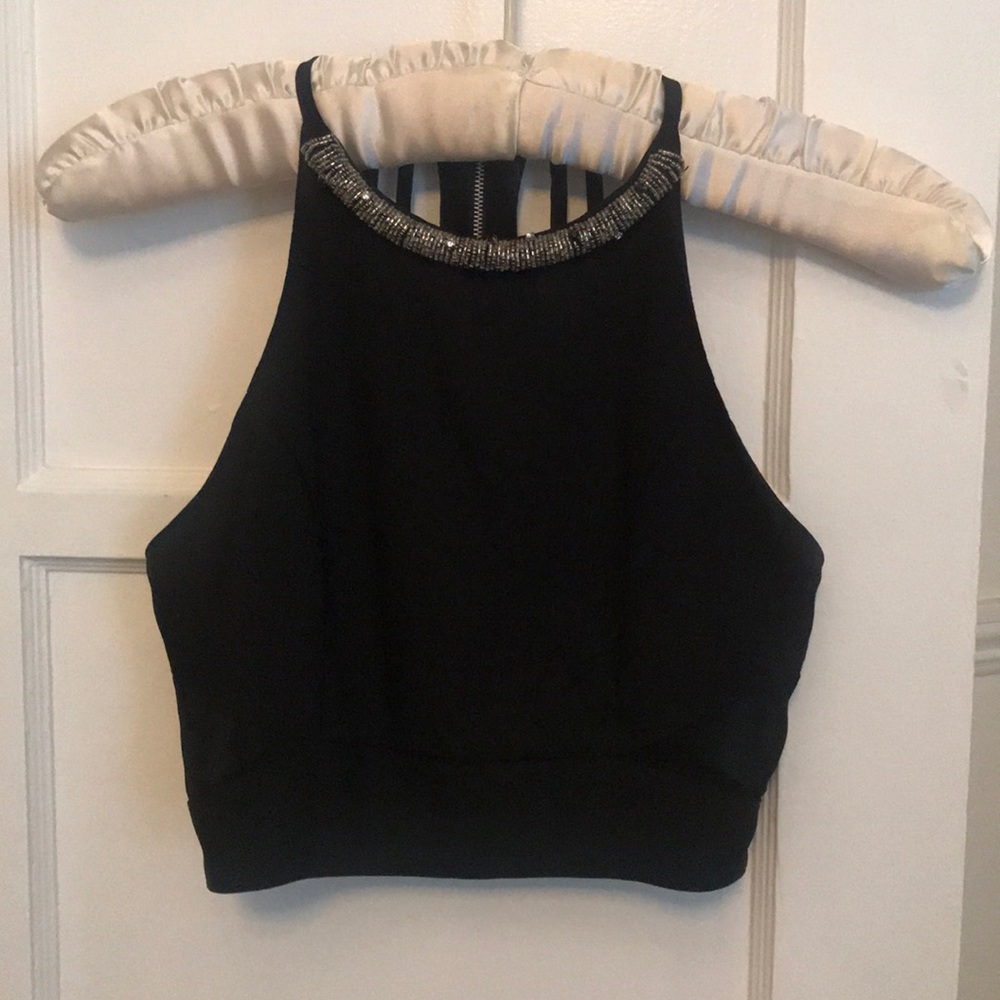 Black crop top
